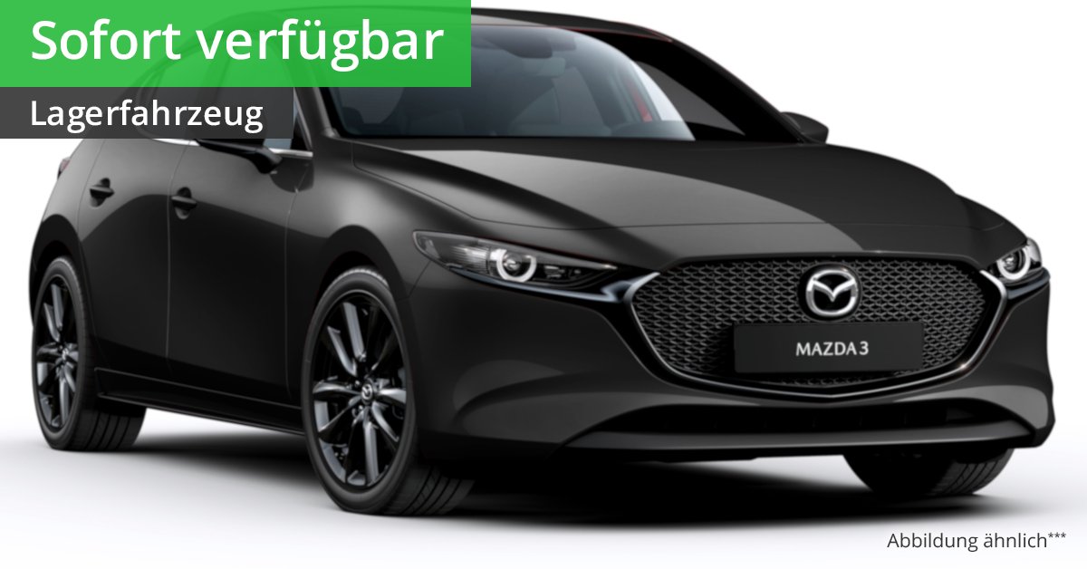 Mazda 3 Basis SKYACTIV-G 6-Gang-Schaltgetriebe Leasing ab 168,00 €
